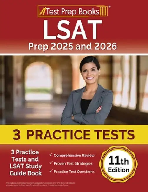 LSAT Prep 2025 and 2026: 3 Practice Tests and LSAT Study Guide Book [11th Edition] by Lydia Morrison