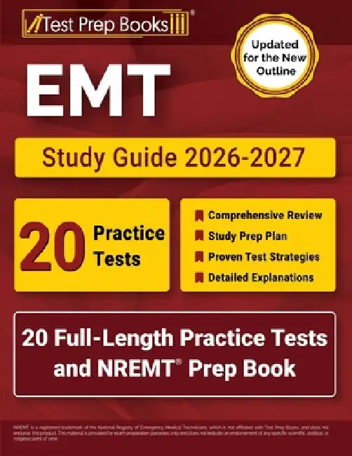 EMT Study Guide 2026-2027: 20 Full-Length Practice Tests and NREMT Prep Book [Updated for the New Outline] by Lydia Morrison