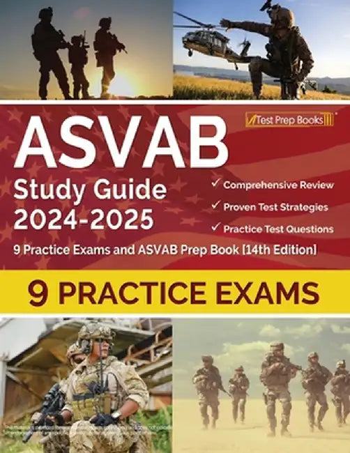 ASVAB Study Guide 2024-2025: 6 Practice Exams and ASVAB Prep Book [14th Edition] by Lydia Morrison
