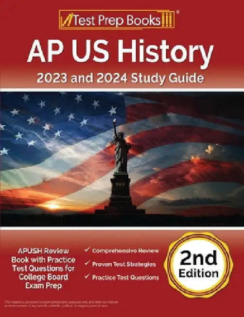 AP US History 2023 and 2024 Study Guide: APUSH Review Book with Practice Test Questions for College Board Exam Prep [2nd Edition] by Joshua Rueda