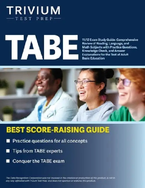TABE 11/12 Exam Study Guide: Comprehensive Review of Reading, Language, and Math Subjects with Practice Questions, Knowledge Check, and Answer Explana by Simon
