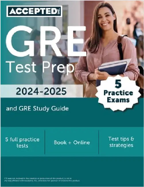 GRE Test Prep 2024-2025: 5 Practice Exams and GRE Study Guide Book by Cox, Jonathan