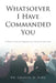 Whatsoever I Have Commanded You: A Christ Centered Approach to Christian Doctrine by Charles W. King