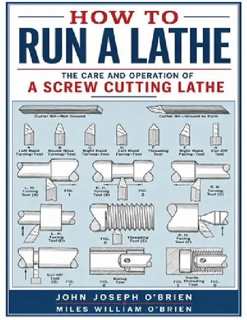 How to Run a Lathe: The Care and Operation of a Screw Cutting Lathe by John Joseph O'Brien, Miles William O'Brien