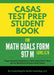 CASAS Test Prep Student Book for Math GOALS Form 917 M Level C/D by Coaching for Better Learning