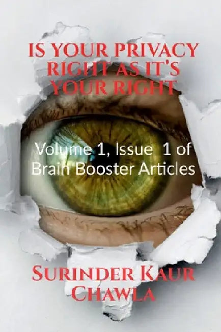 Is Your Privacy Right as It's Your Right by Surinder Kaur