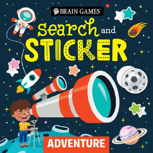 Brain Games - Search and Sticker: Adventure (for Kids Ages 3-6) by Publications International Ltd