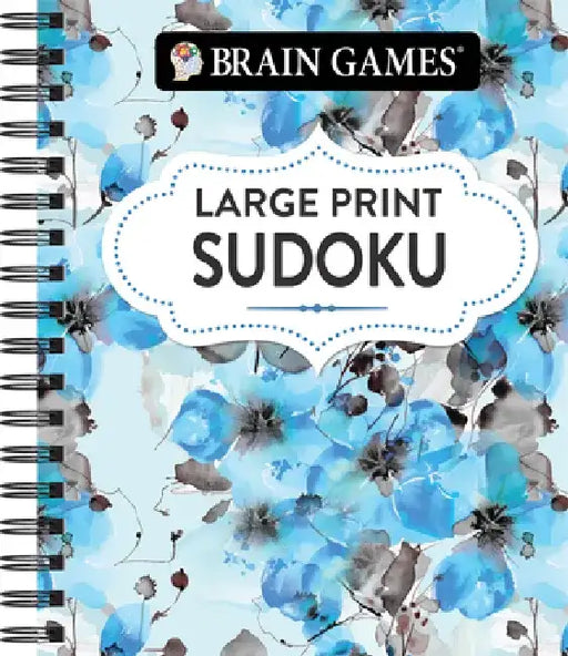 Brain Games - Large Print Sudoku (Floral) by Publications International Ltd