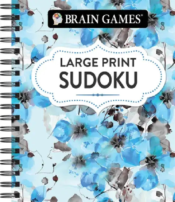 Brain Games - Large Print Sudoku (Floral) by Publications International Ltd