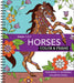 Color & Frame - Horses: Featuring 31 Adorable Coloring Pages by New Seasons