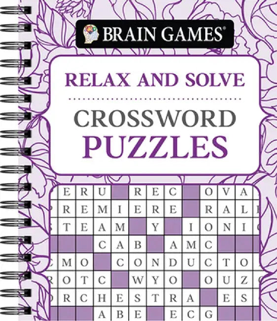 Brain Games - Relax and Solve: Crossword Puzzles (Pattern Cover) by Publications International Ltd