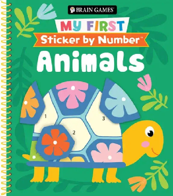 Brain Games - My First Sticker by Number: Animals by Publications International Ltd