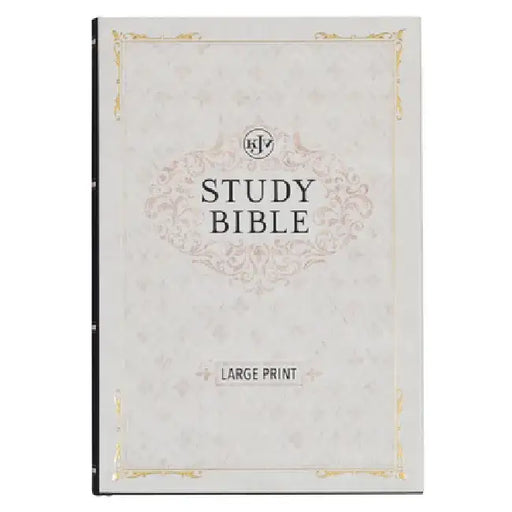 KJV Study Bible, Large Print King James Version Holy Bible, Black Hardcover by Christian Art Gifts