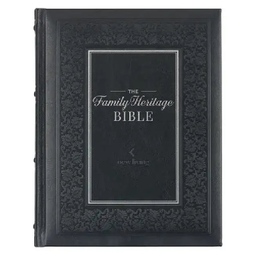 NLT Family Heritage Bible, Large Print Family Devotional Bible for Study, New Living Translation Holy Bible Faux Leather Hardcover, Additional Interac by Christian Art Gifts