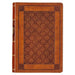 KJV Holy Bible, Giant Print Full-Size Faux Leather Red Letter Edition - Thumb Index & Ribbon Marker, King James Version, Brown Diamond by Christian Art Gifts