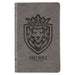 KJV Holy Bible, Gift Edition for Boys King James Version, Faux Leather Flexible Cover, Charcoal Gray Lion Emblem by Christian Art Gifts