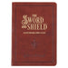 The Sword and Shield a 40 Day Devotional for Men, Vegan Leather by Christian Art Gifts