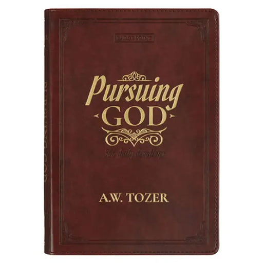 Pursuing God Devotional Large Print by Christian Art Gifts