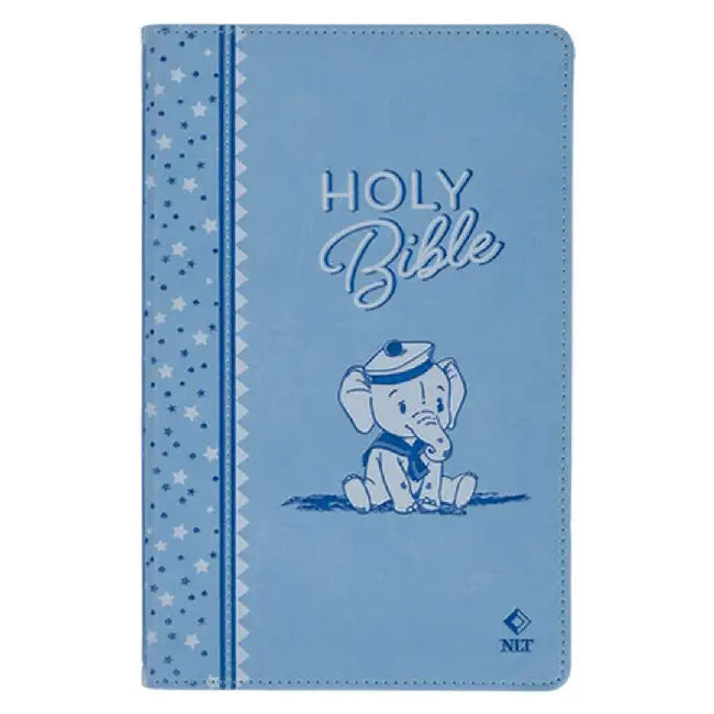 NLT Keepsake Holy Bible for Baby Boys Baptism Easter, New Living Translation, Blue by Christian Art Gifts