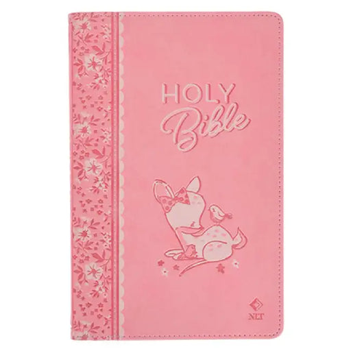 NLT Keepsake Holy Bible for Baby Girls Baptism Easter, New Living Translation, Pink by Christian Art Gifts