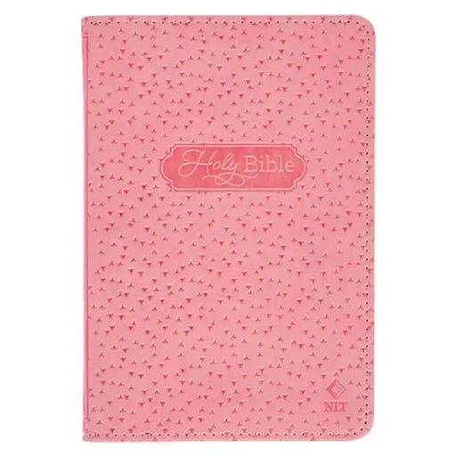 NLT New Testament with Psalms Keepsake Holy Bible for Baby Girls, New Living Translation, Pink by Christian Art Gifts