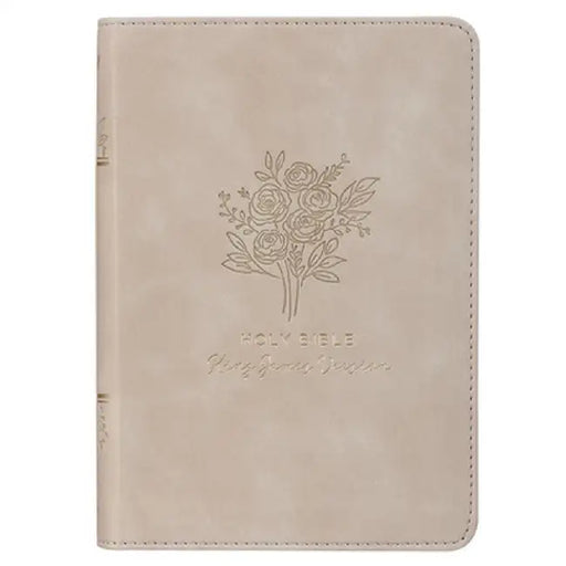 KJV Bible Compact Faux Leather Taupe by Christian Art Gifts