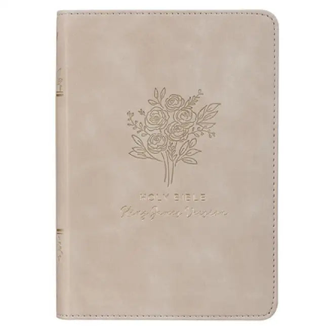 KJV Bible Compact Faux Leather Taupe by Christian Art Gifts
