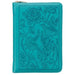 KJV Bible Compact Bible Faux Leather Teal W/Zipper by Christian Art Gifts