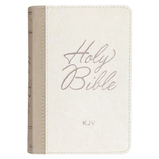KJV Bible Pocket Faux Leather White by Christian Art Gifts