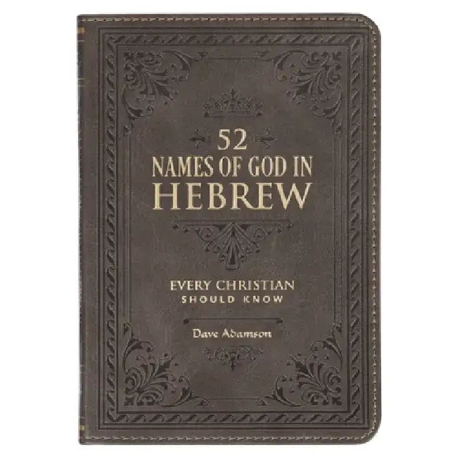 Gift Book 52 Hebrew Names of God Faux Leather by Christian Art Gifts