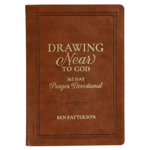 Devotional Drawing Near to God Brown Faux Leather by Christian Art Gifts