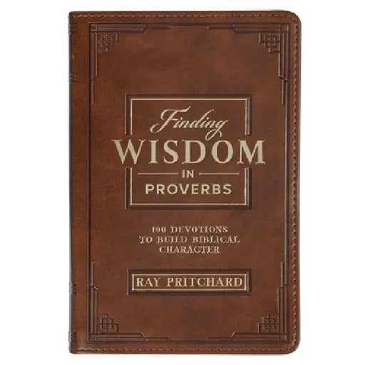 Devotional Finding Wisdom in Proverbs Faux Leather by Christian Art Gifts
