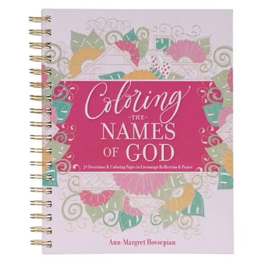 Coloring Devotional Names of God Wirebound by Christian Art Gifts