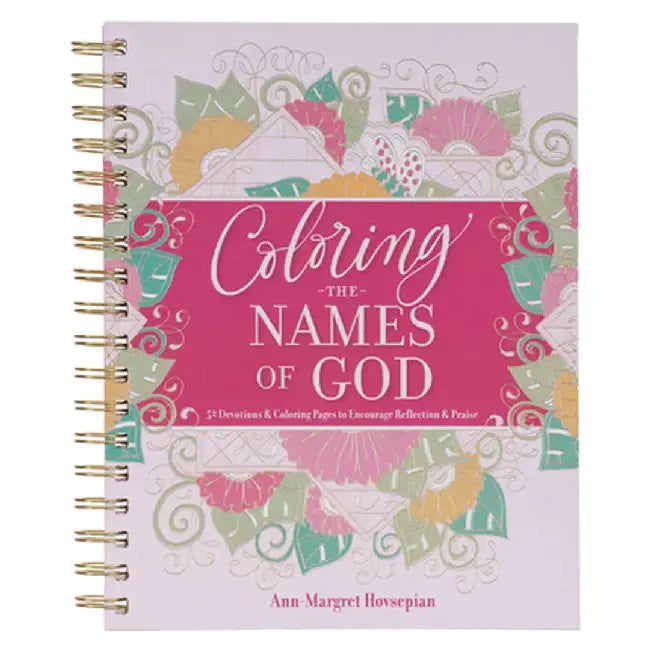 Coloring Devotional Names of God Wirebound by Christian Art Gifts