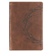 KJV Bible Giant Print Full-Size Faux Leather, Crown of Thorns/Amazing Grace, Brown by Christian Art Gifts