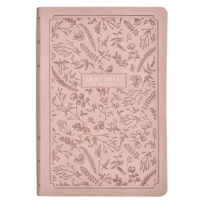 KJV Bible Giant Print Full-Size Faux Leather, Dusty Pink by Christian Art Gifts