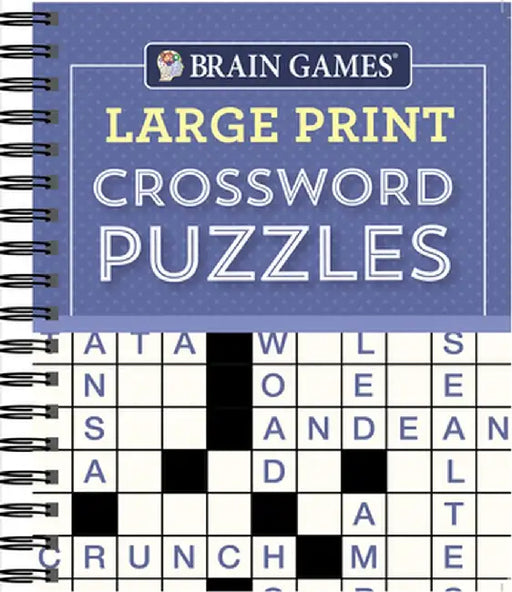 Brain Games Large Print Crossword Puzzles by Publications International