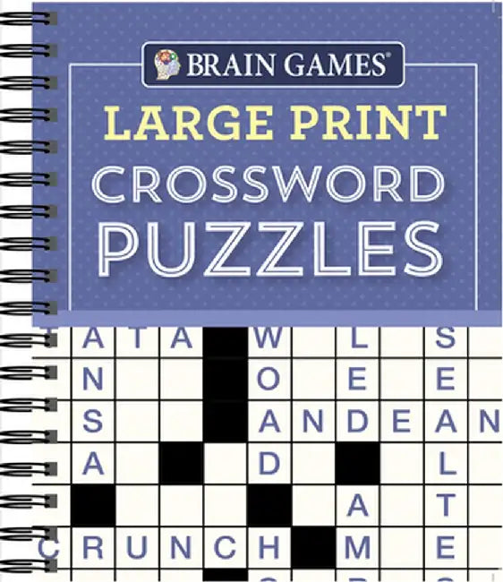 Brain Games Large Print Crossword Puzzles by Publications International