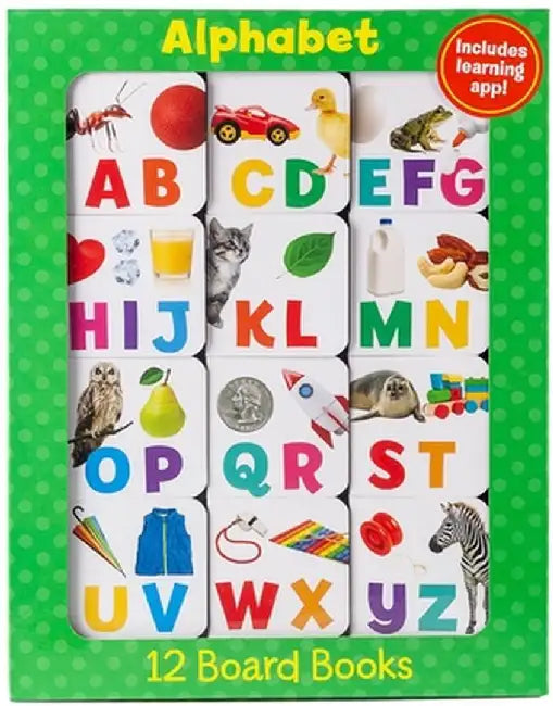 Alphabet 12 Mini Board Books by West Side Publishing