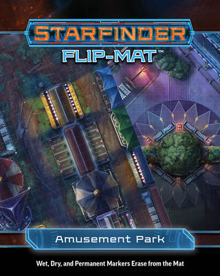 Starfinder Flip-Mat: Amusement Park by Damien Mammoliti