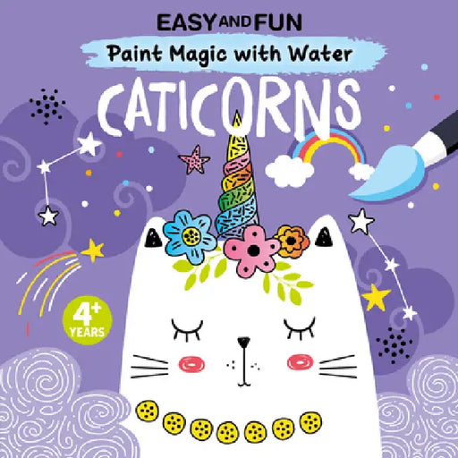 Easy and Fun Paint Magic with Water: Caticorns by Clorophyl Editions