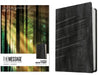 The Message Super Giant Print (Leather-Look, Charcoal/Silver) by Eugene H. Peterson
