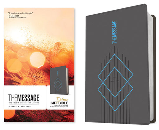 The Message Deluxe Gift Bible (Leather-Look, Charcoal Ascension and Blue Diamonds): The Bible in Contemporary Language by Eugene H. Peterson