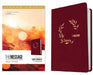 The Message Deluxe Gift Bible, Large Print (Leather-Look, Cranberry Laurels): The Bible in Contemporary Language by Eugene H. Peterson