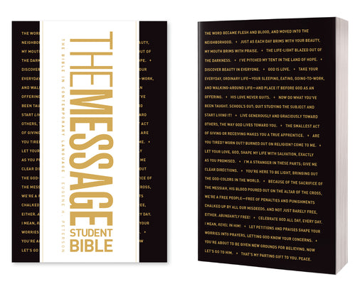 The Message Student Bible (Softcover) by Eugene H. Peterson