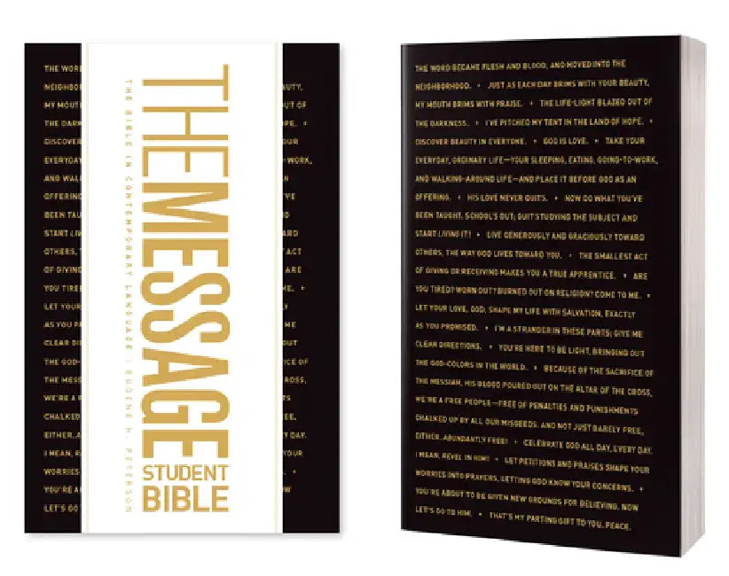 The Message Student Bible (Softcover) by Eugene H. Peterson