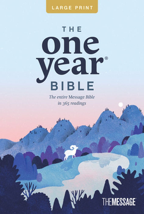 The One Year Bible Msg, Large Print Thinline Edition (Softcover) by Eugene H. Peterson