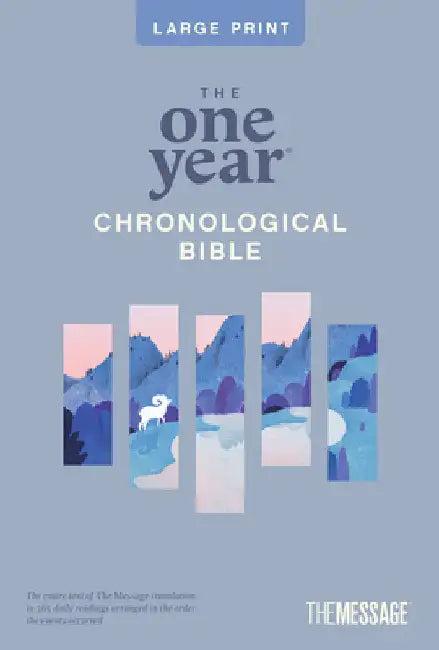 The One Year Chronological Bible the Message, Large Print Thinline Edition (Softcover) by Eugene H. Peterson