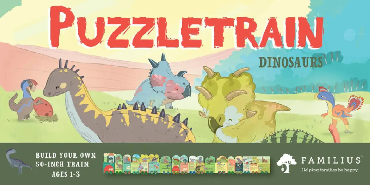 Puzzletrain: Dinosaurs 26-Piece Puzzle by Christopher Robbins