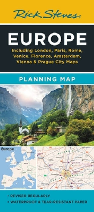 Rick Steves Europe Planning Map: Including London, Paris, Rome, Venice, Florence, Amsterdam, Vienna & Prague City Maps by Rick Steves